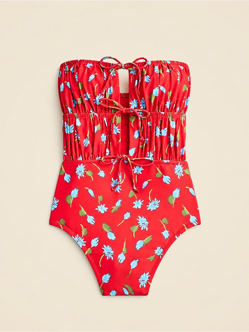 J.Crew Floral Cutout One-Piece Swimsuit Women’s Size 10 Like New